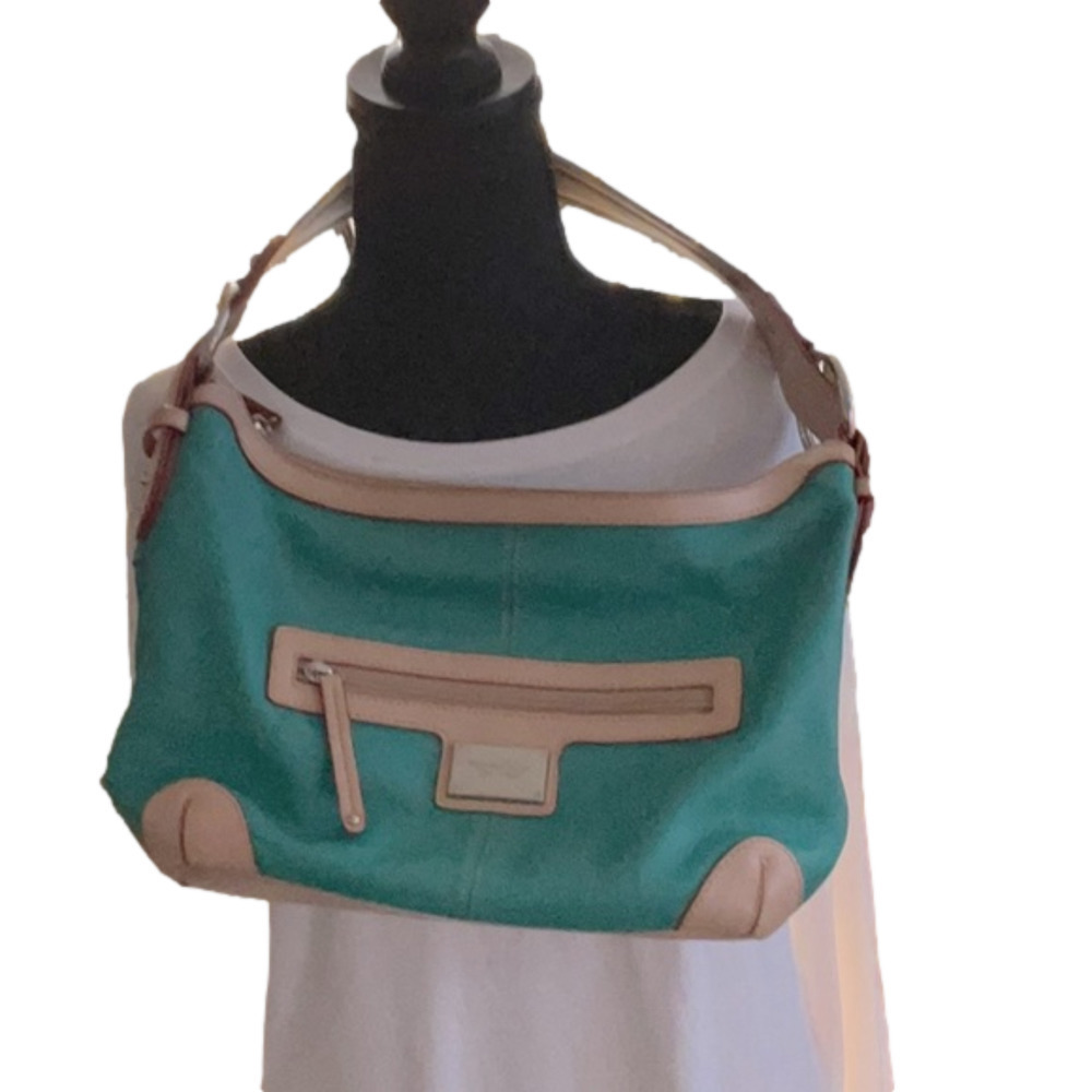 Tignanello Green Leather Bag